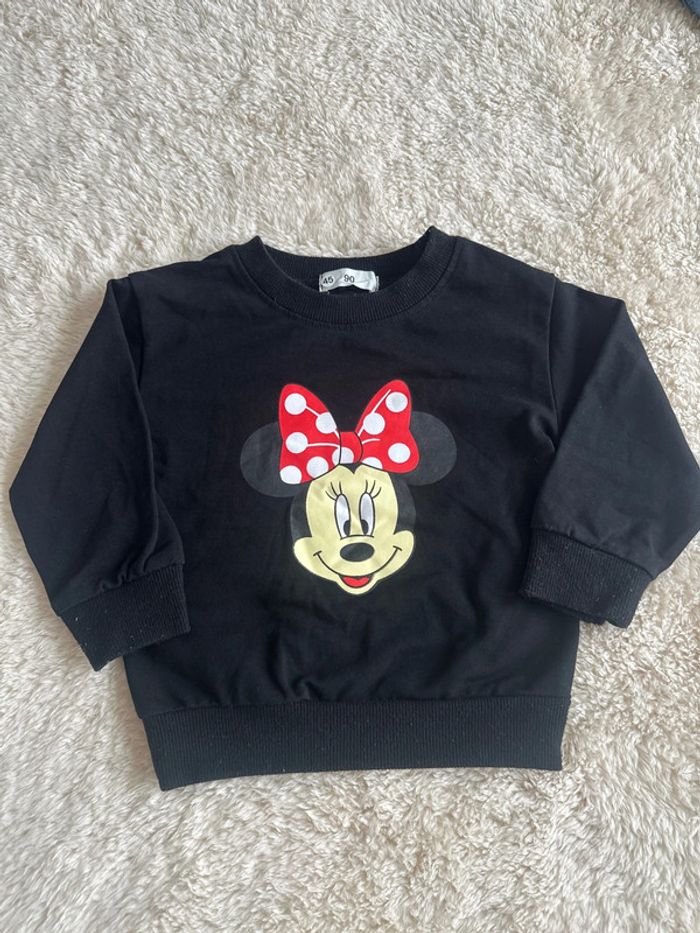 Sweat noir Minnie