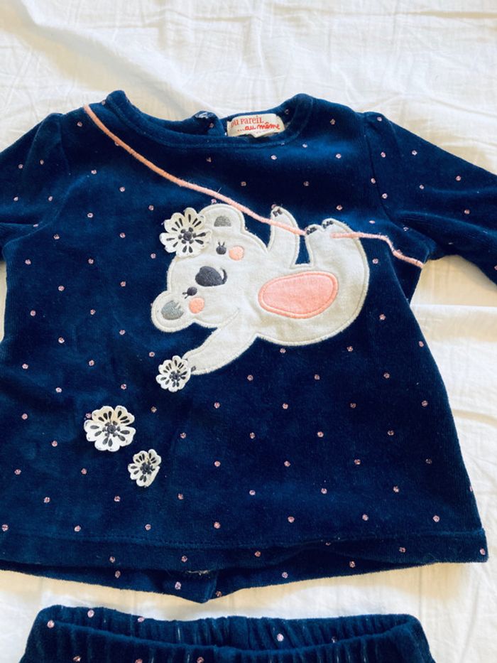 Pyjama 9 mois du pareil au même 2 pièces koala - photo numéro 2