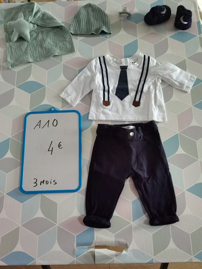 A10 - ensemble garçon 3 mois