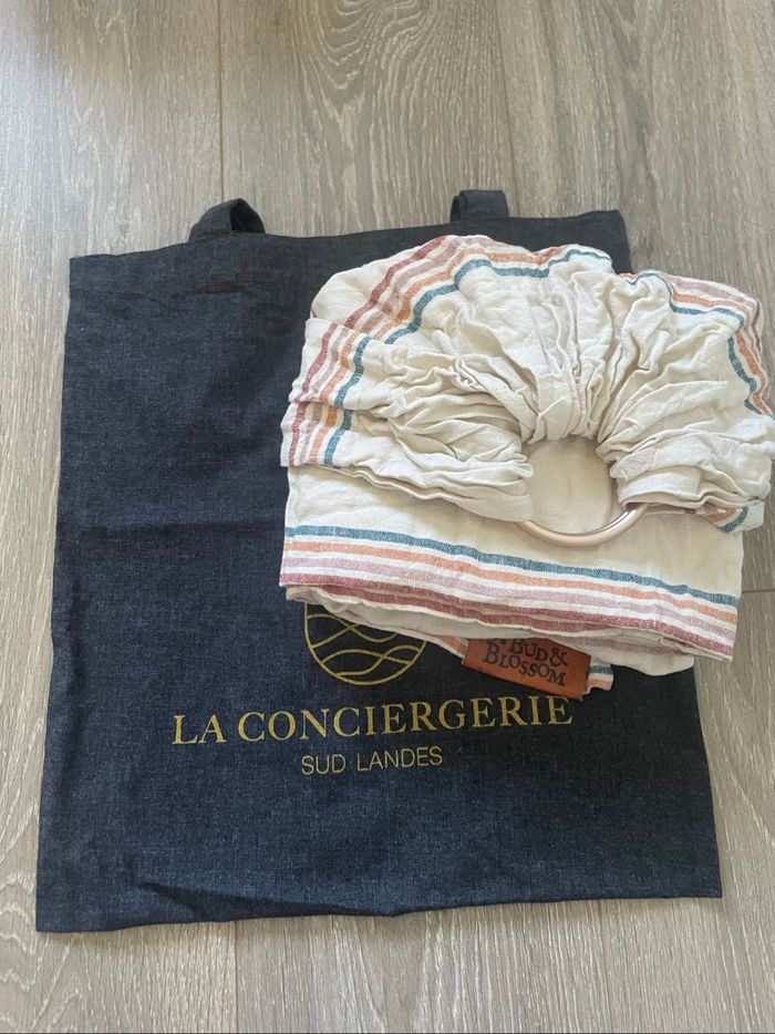 Portage sling ringsling de la marque Bud&Blossom  100% lin - photo numéro 3