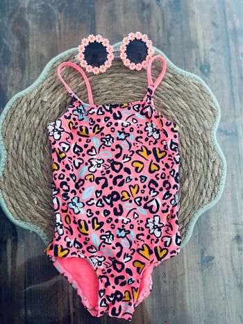 Jolie maillot bain coloré fille 2ans
