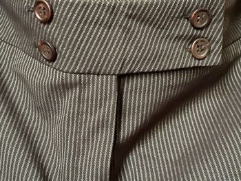 Pantacourt noir rayures grises Camaïeu Taille 38