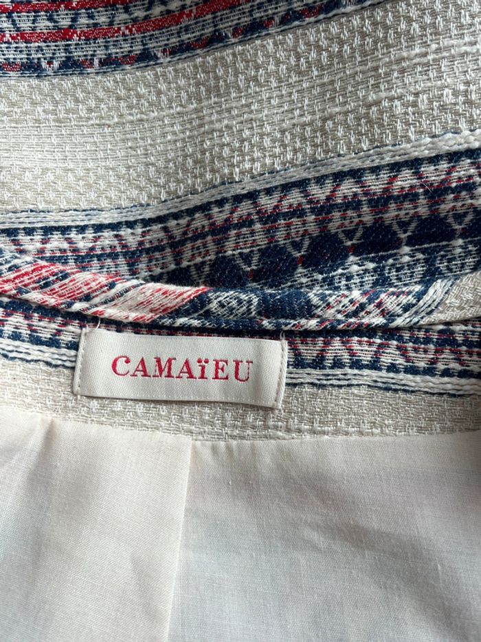 Veste tweed rayée camaïeu XL - photo numéro 6