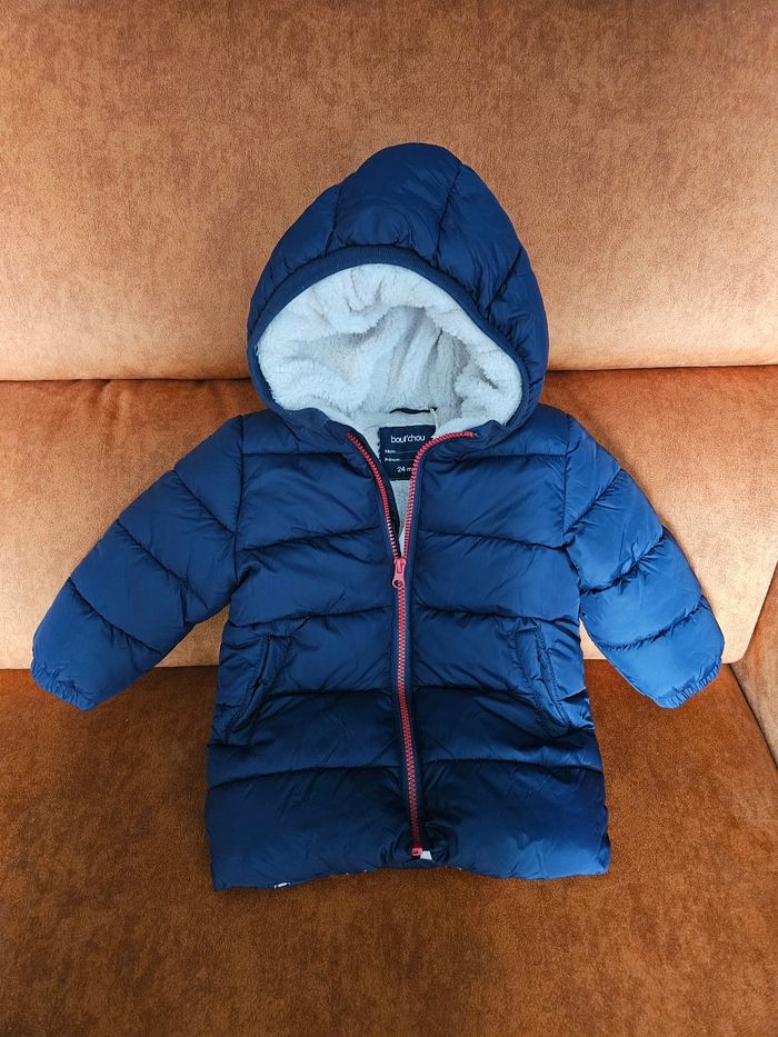Manteau hiver doublé polaire bout'chou neuf 24 mois avec étiquette - photo numéro 2