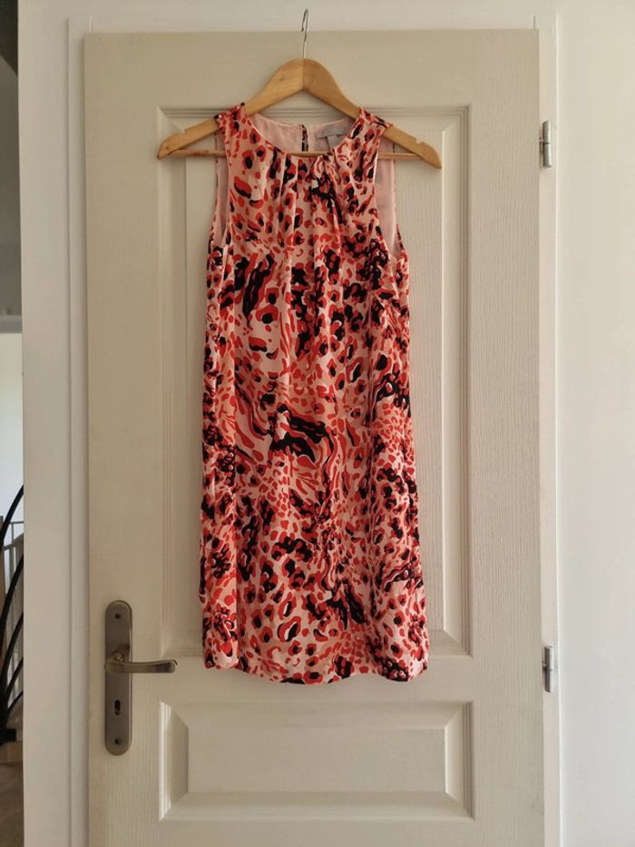 Robe léopard rouge et noir h&m