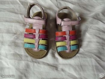 Sandalettes fille multicolore, In Extenso, pointure 24
