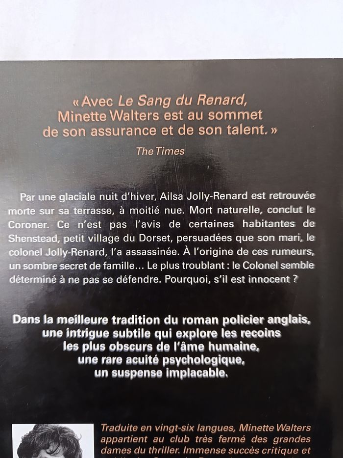 Roman " Le sang du renard " - photo numéro 3