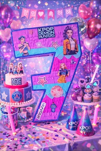 Pinatas XL anniversaire K-pop 7ans