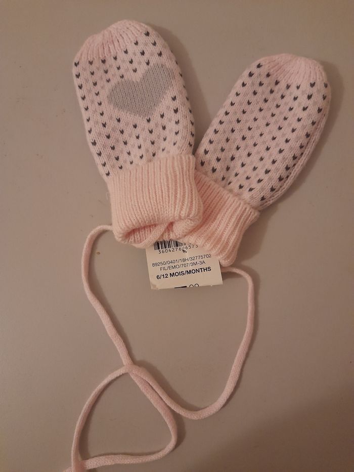 Paire de moufles fille hiver - photo numéro 3