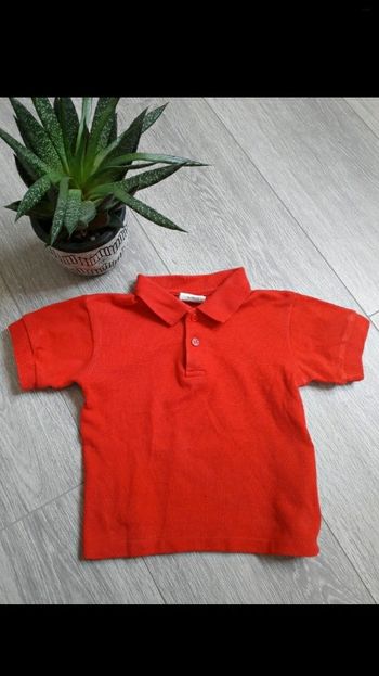 Polo rouge 12 mois