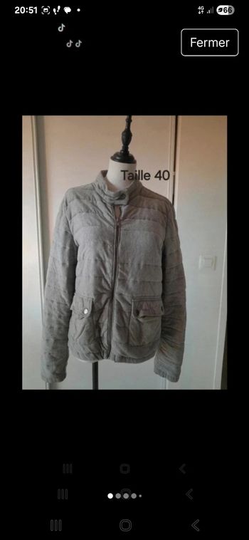 Veste femme matelassée Taille 40 marque Cache cache