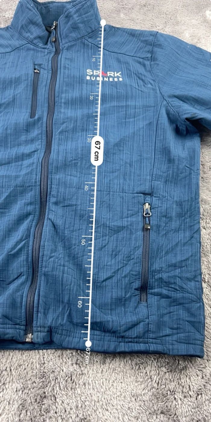 Veste Eddie Bauer bleu marine avec logo brodé Taille M – Homme - photo numéro 3