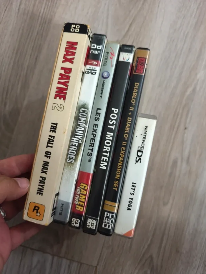 Lot jeux pc anciens + 1ds