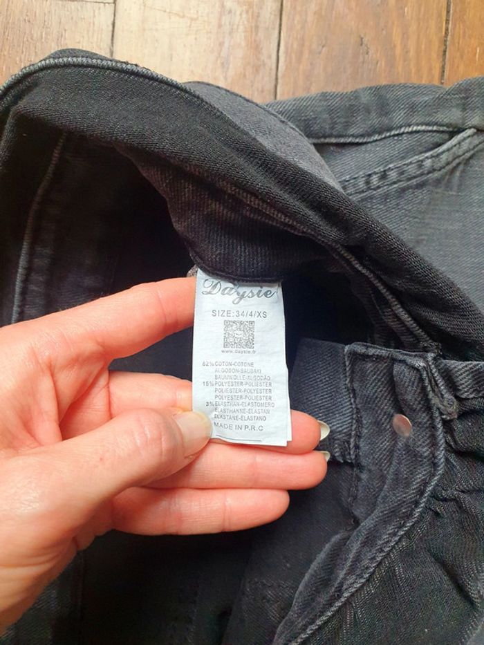 Short en jean gris Daysie taille 34 XS - photo numéro 7