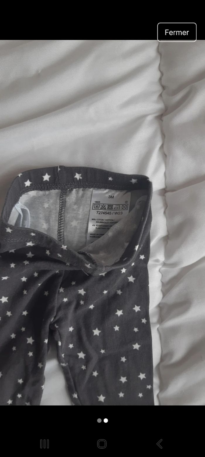 Legging bébé fille 3 mois - photo numéro 2