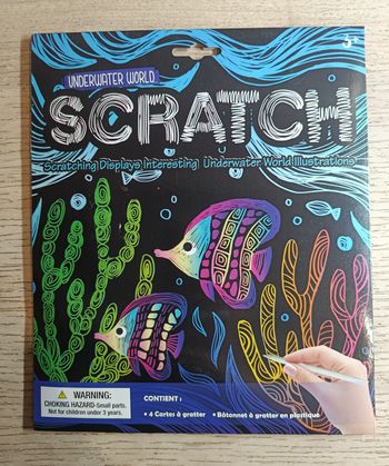 Cartes à gratter aquatique