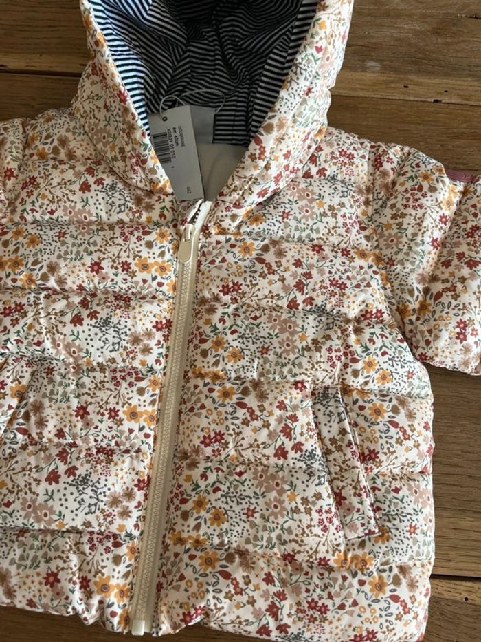 Doudoune fleurie Petit Bateau neuve - photo numéro 2