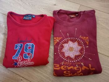 Lot  de 2 tee shirt manches longues Marque  complice  Taille 10 ans