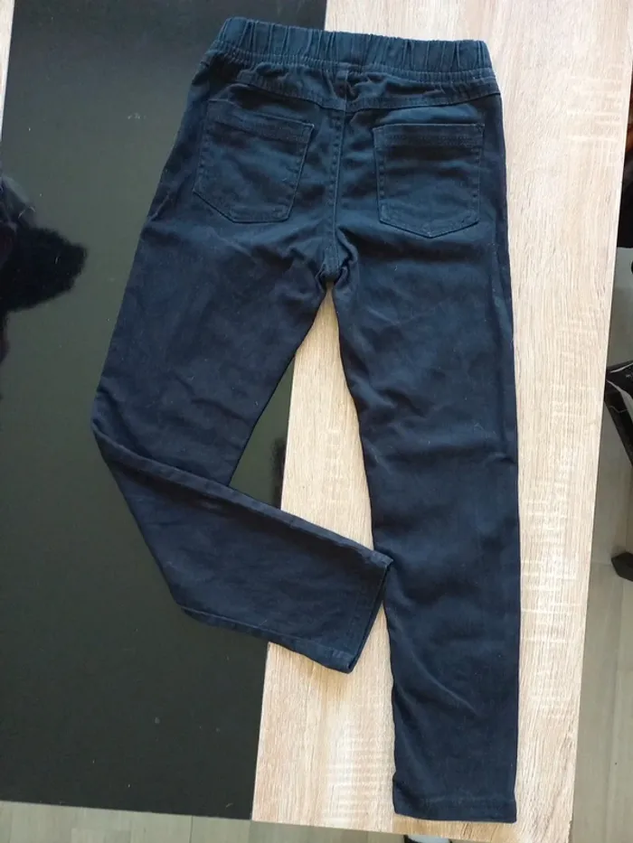 Pantalon jegging noir fille 8 ans - photo numéro 2
