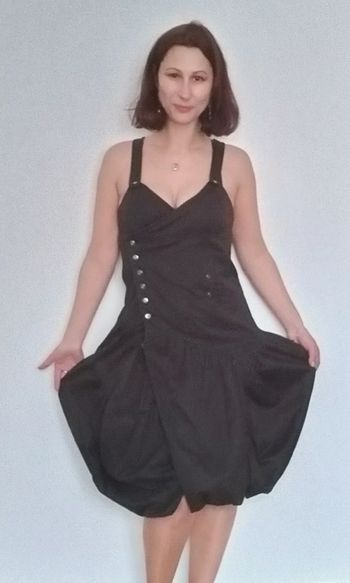 Robe rayée pinup 40