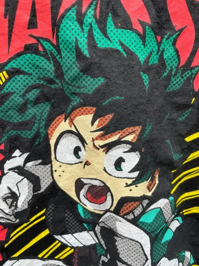 My Hero Academia Anime Black T-shirt Size Medium - photo numéro 3