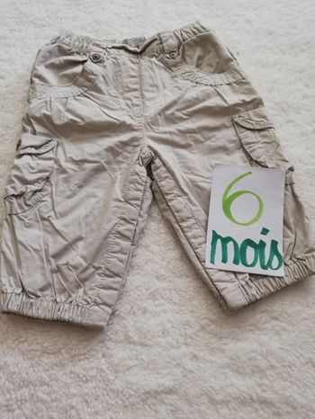 Pantalon beige garçon 6 mois kitchoun