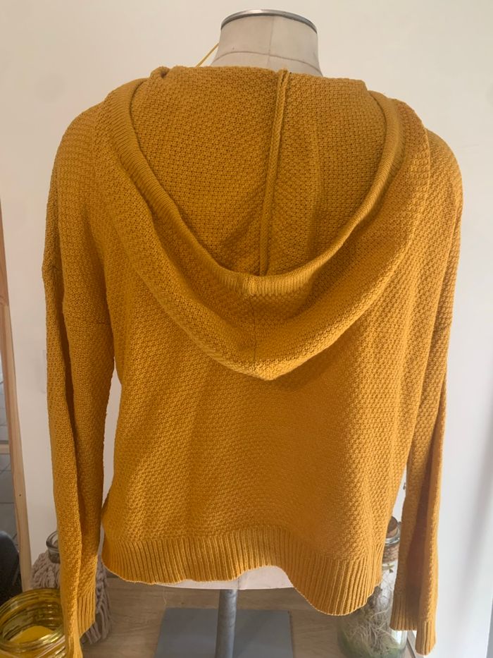 Pull fille jaune moutarde taille 36 - photo numéro 3