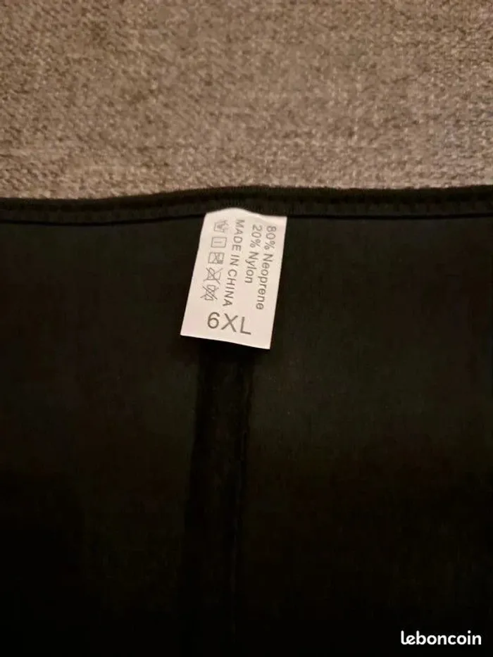 Corset de sport noir 6XL - photo numéro 4