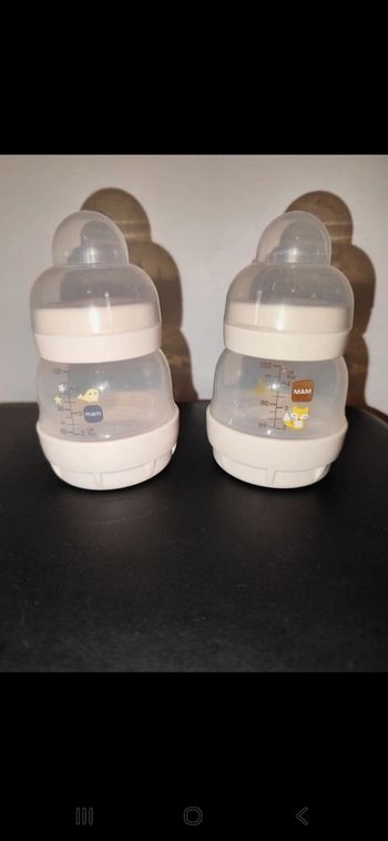Lot de 2 biberons MAM 130 ml