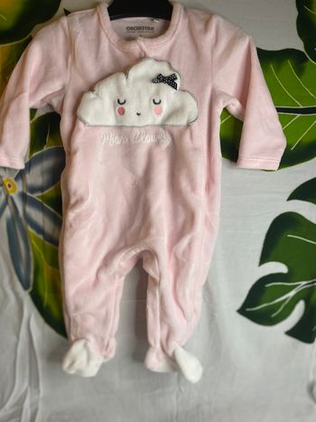 Dors bien en velour Rose