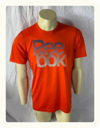 Tee shirt orange homme Reebok Taille M