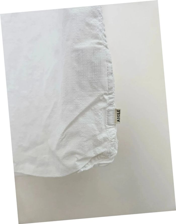 Chemise manches courtes blanche Aigle 100% coton coupe classique taille XL - photo numéro 3