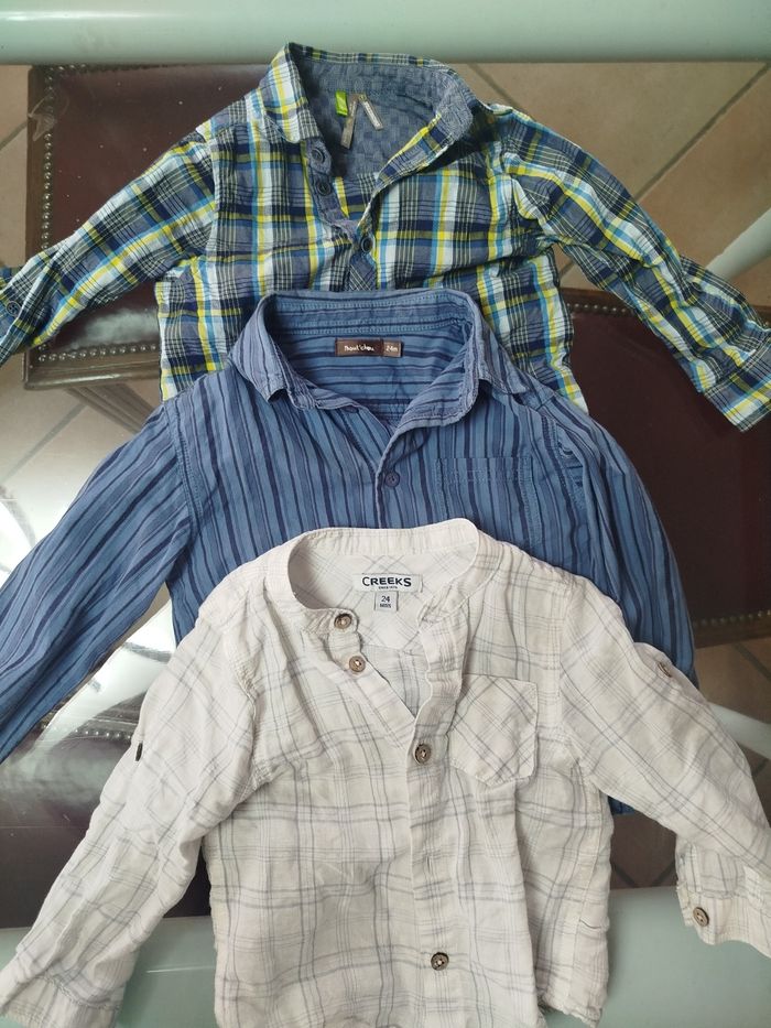 Lot chemises 2 ans