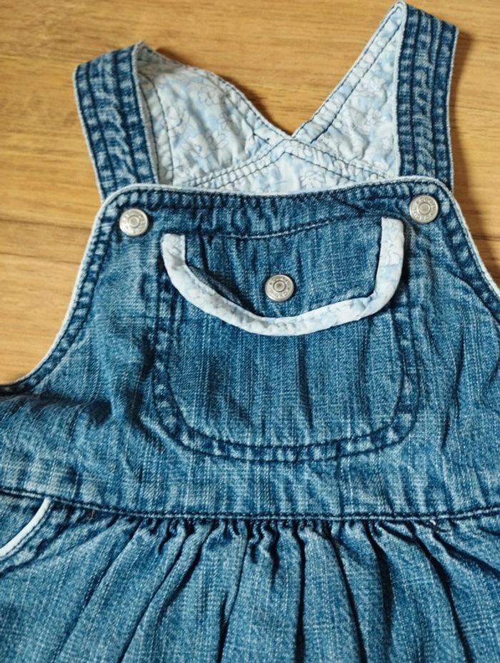 Robe en jean petite fille 12M - photo numéro 2
