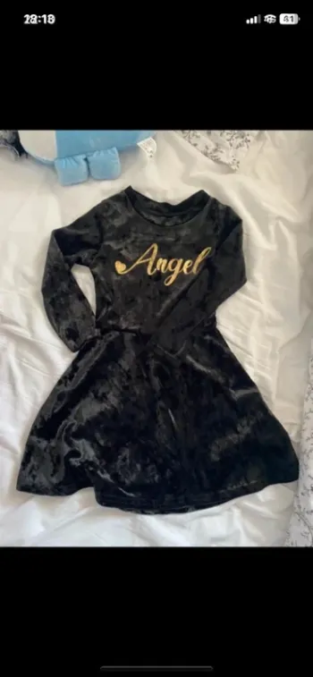 Robe noire velours