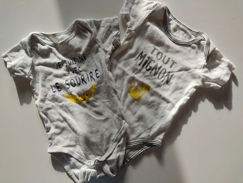 Lot de 2 bodys taille 18 mois