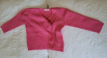 Gilet cache coeur rose Grain de blé