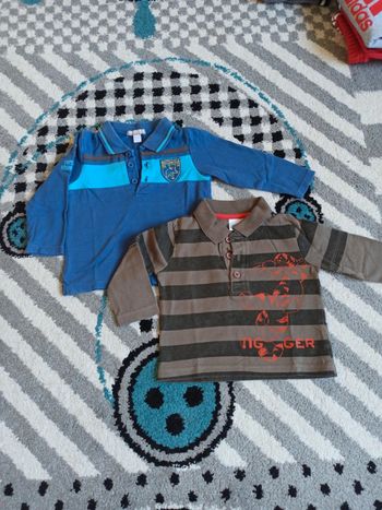 Lot de 2 polos ML - Taille 9 mois.