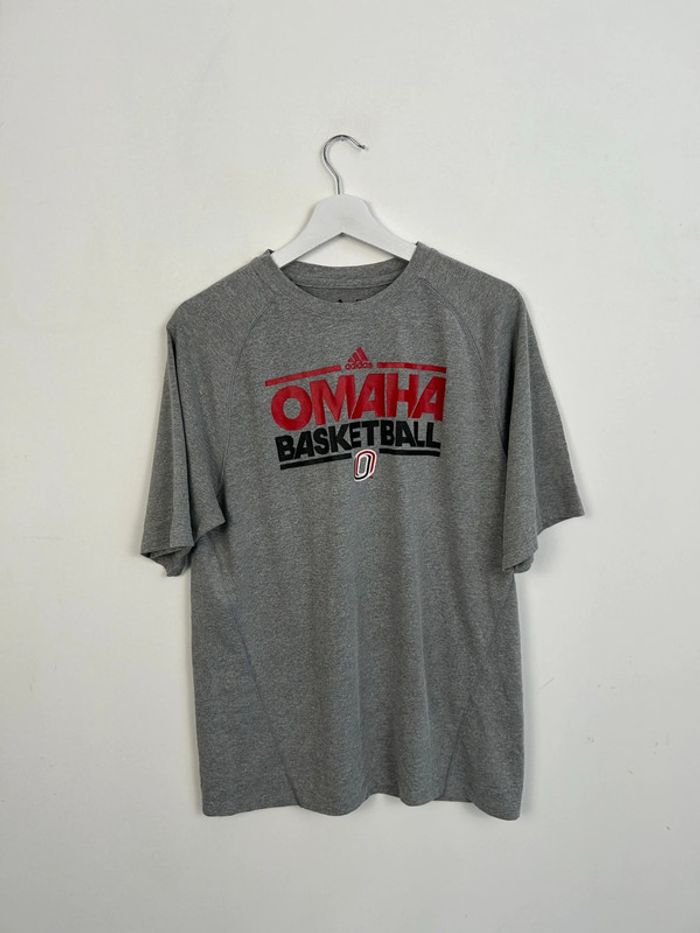 T-shirt Homme Adidas Climalite Gris et Rouge | Taille S | Très Bon État | Sport Training | #TM55