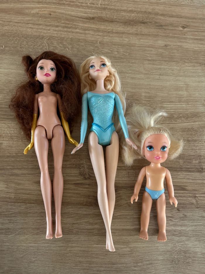 Poupée 3 Disney Elsa et Belle