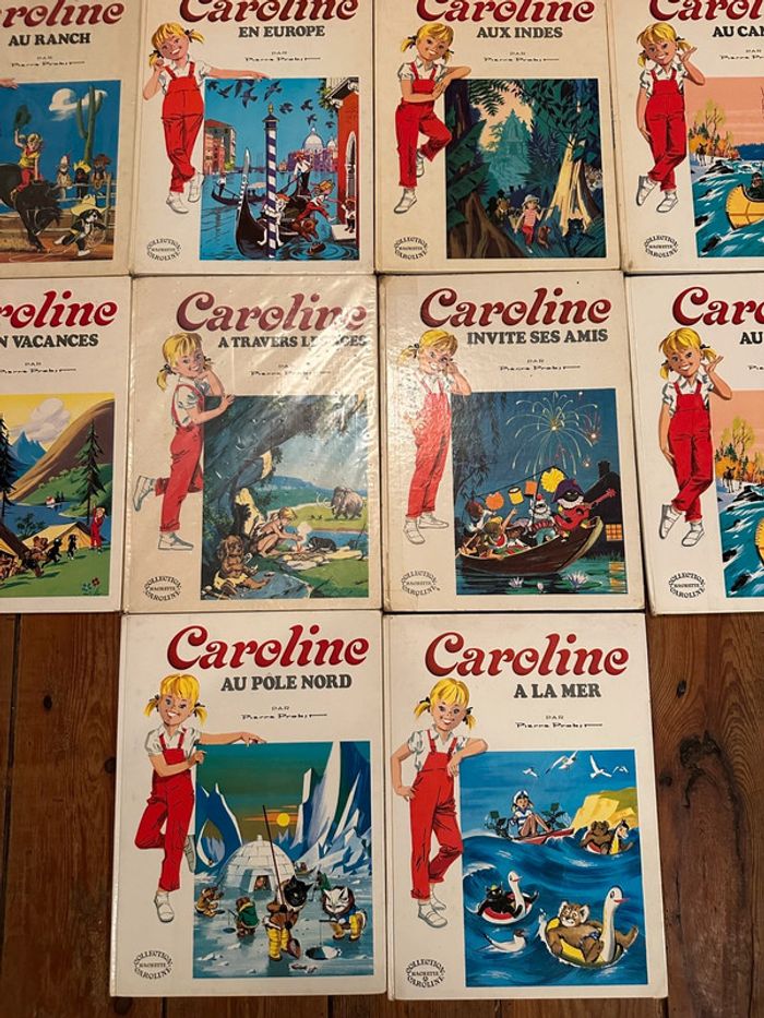 Bon état - Lot de 14 livres Caroline grands albums Hachette anciens bd - photo numéro 2
