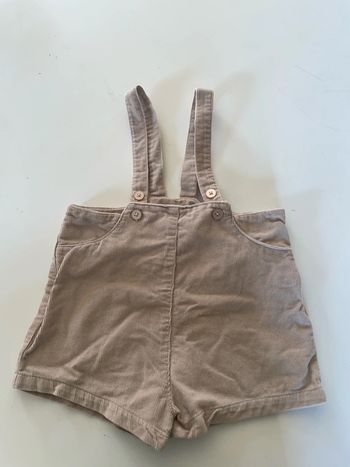 Short salopette fille beige Kiabi 18 mois