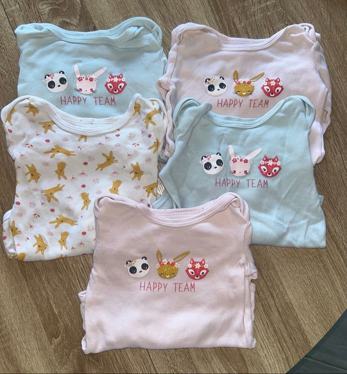Lot de 5 body fille