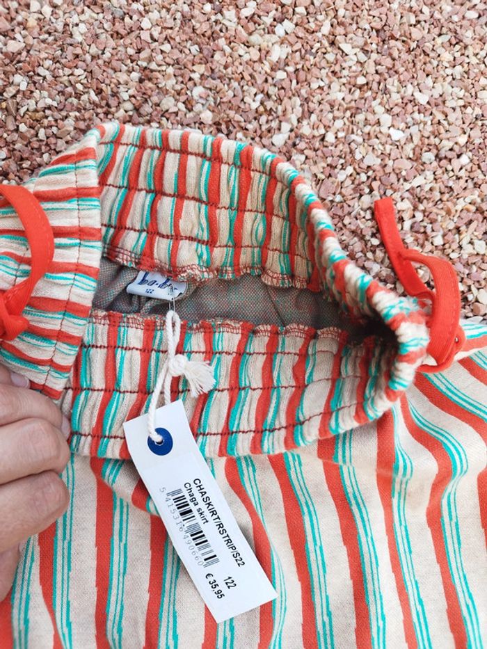 Jupe a rayures taille élastique neuve taille 122 - photo numéro 2