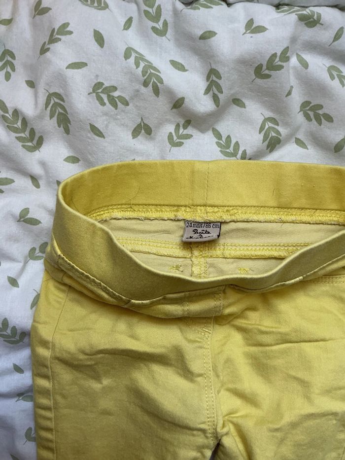jegging slim jaune 24 mois boite à malices - photo numéro 4