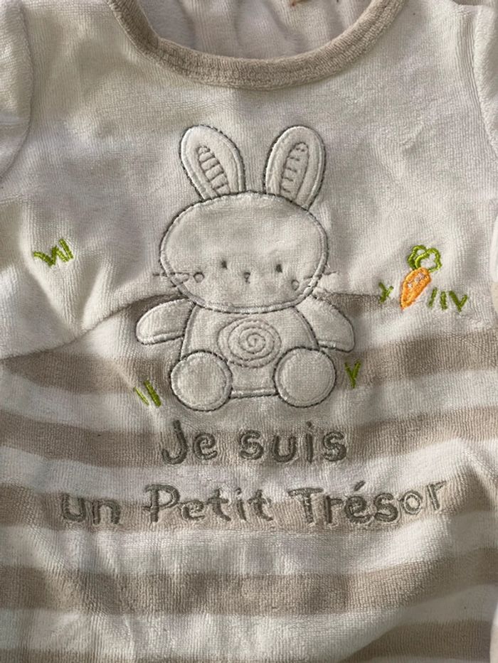 Lot de 4 pyjamas velours 3 mois - photo numéro 2