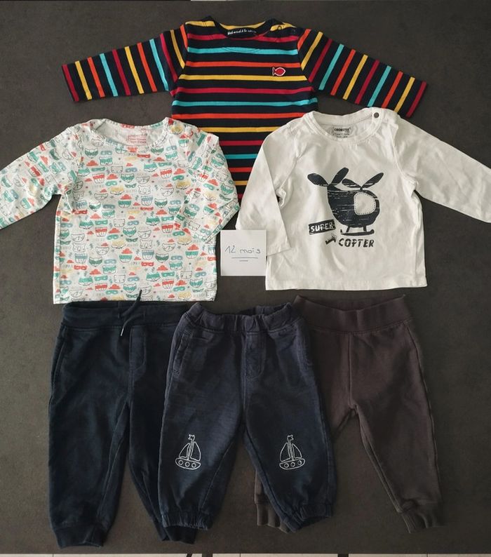 Ensembles t-shirts manches longues/joggings