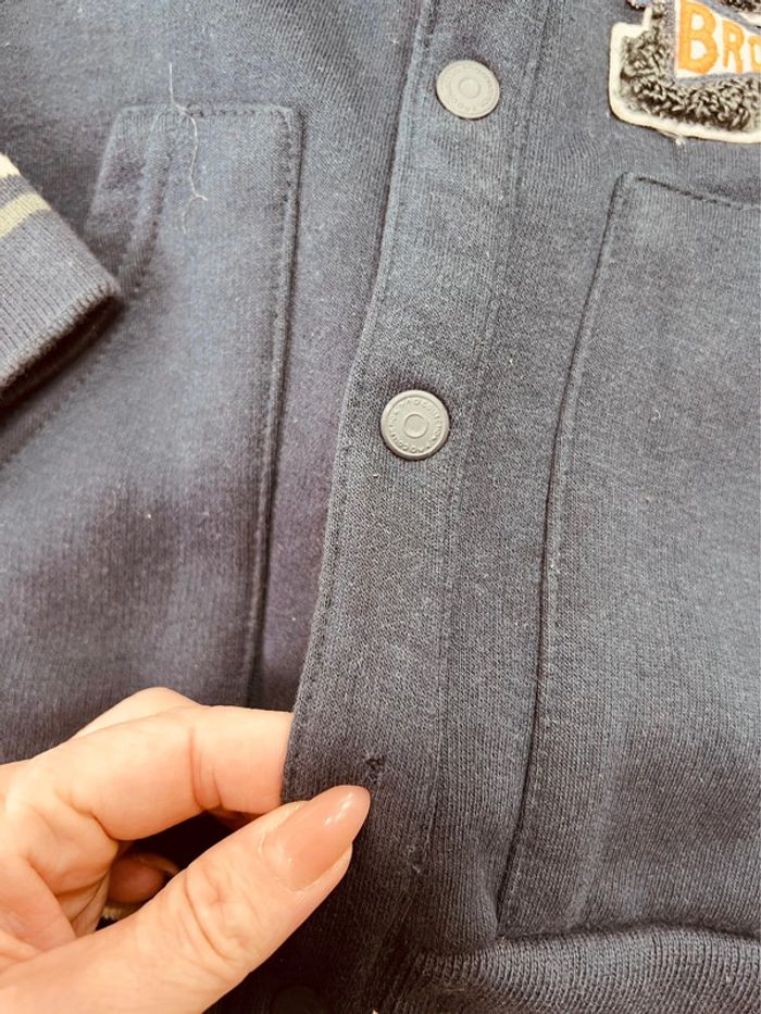 Taille 5 ans veste molletonné garçon TAO bleue grise 💙 - photo numéro 5