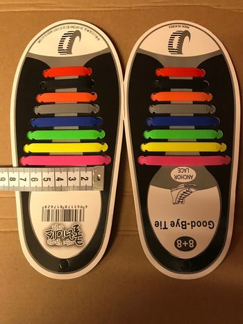 Lacets en silicone multicolore