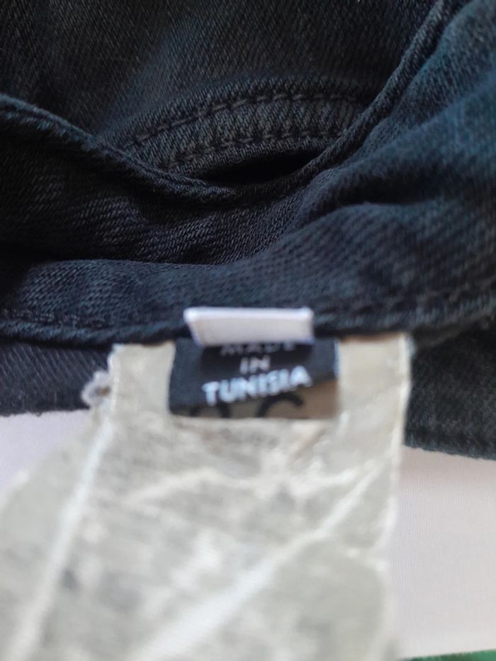 Jean slim taille basse Dolce&Gabbana reteinté en noir - photo numéro 10
